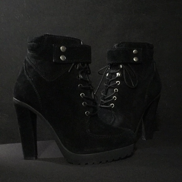 Rosegold Nancy Lace Up Heeled Boots - Picture 3 of 8